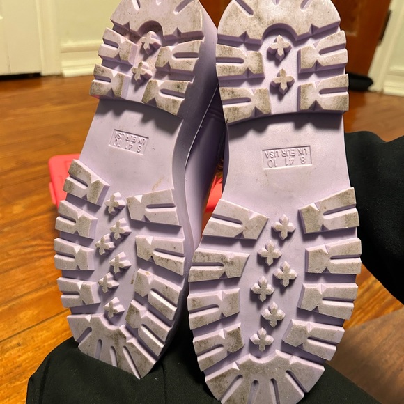 ASOS DESIGN Gadget chunky chelsea rain boots in lilac purple - Picture 4 of 4